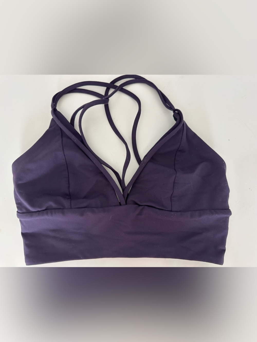 lululemon athletica Deep Purple Strappy Sports Bra size 2